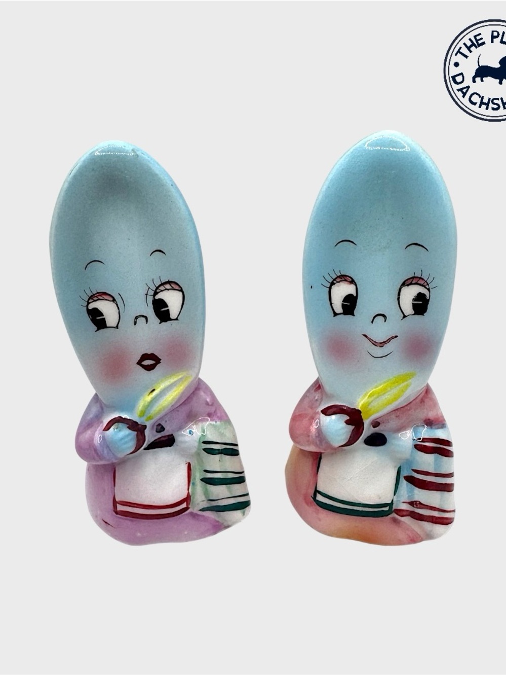 Vintage PY Miyao Anthropomorphic Iron Shakers